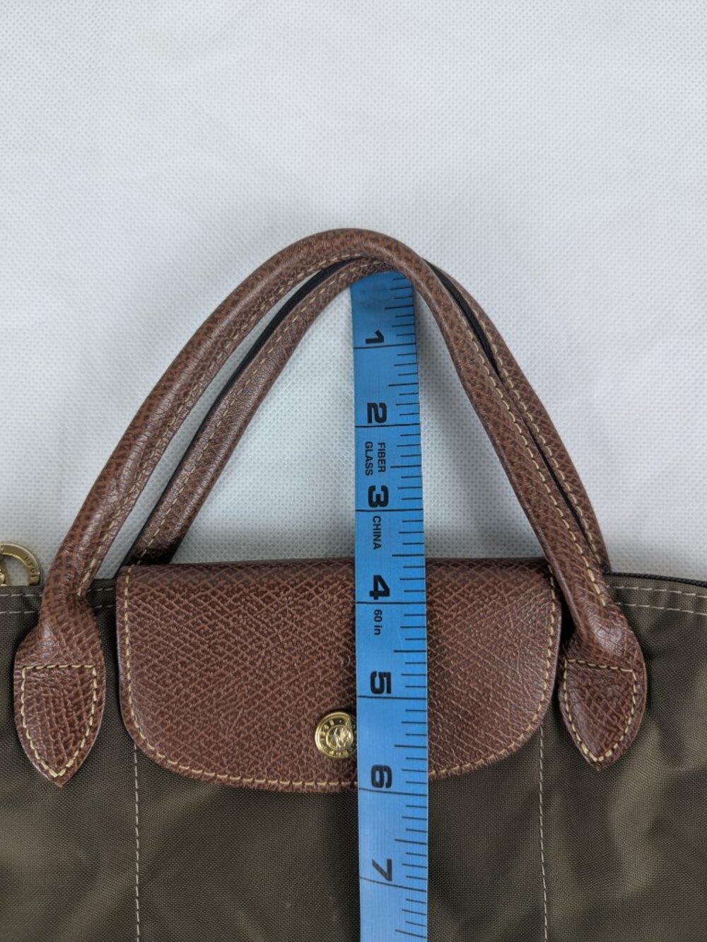Authentic Longchamp Le Pliage Nylon Tote Bag Green | Used Nice | Fast Dispatch - Picture 14 of 15